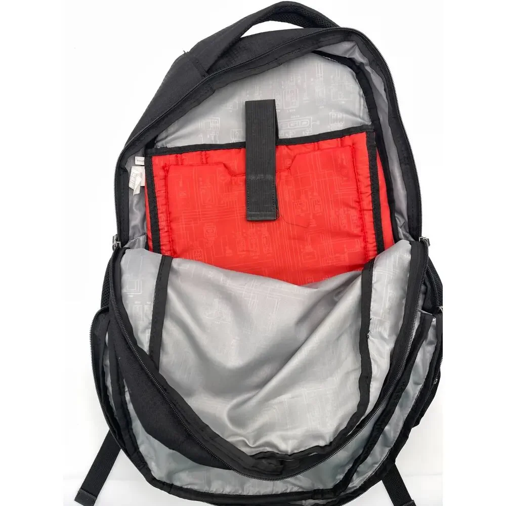 Ogio Excelsior Backpack Gray Black Geometric Pattern Travel Laptop School Work